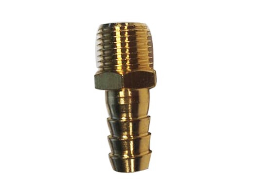 AmPro Air Hose Connector 3/8 in Hose Tail 1/4 in BSP Male Fitting Carded 2pc