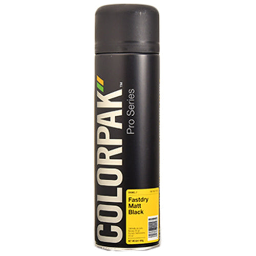 Colorpak Pro Series Aerosol Fastdry Enamel Matt Black