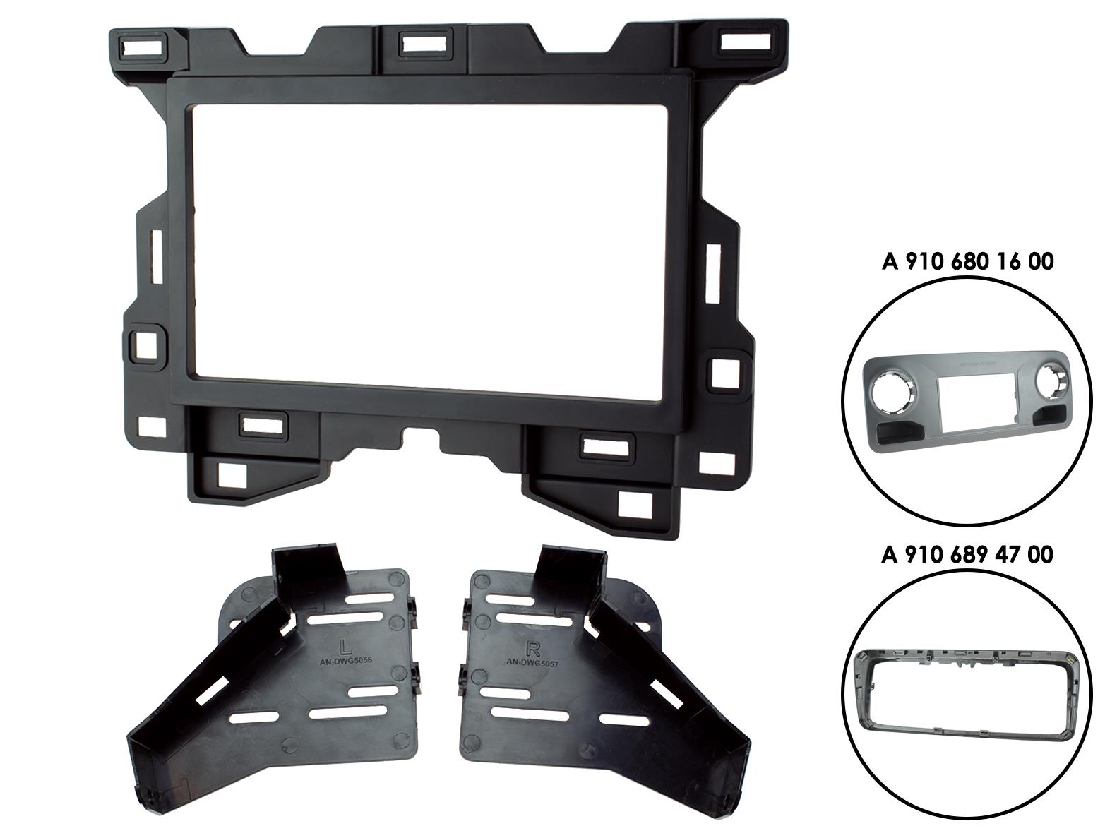 Fitting Kit Mercedes Sprinter W907/W910 2018-2021 Double Din