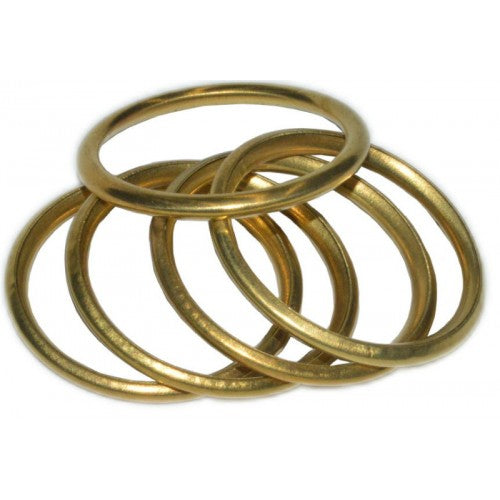 Hipkiss Curtain Rings Hollow Brass 200 Pack #510 16mm