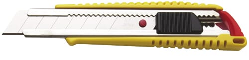 NT Cutter Snap-Off Cutter 18mm Blade Auto-Lock Yellow L-300RP