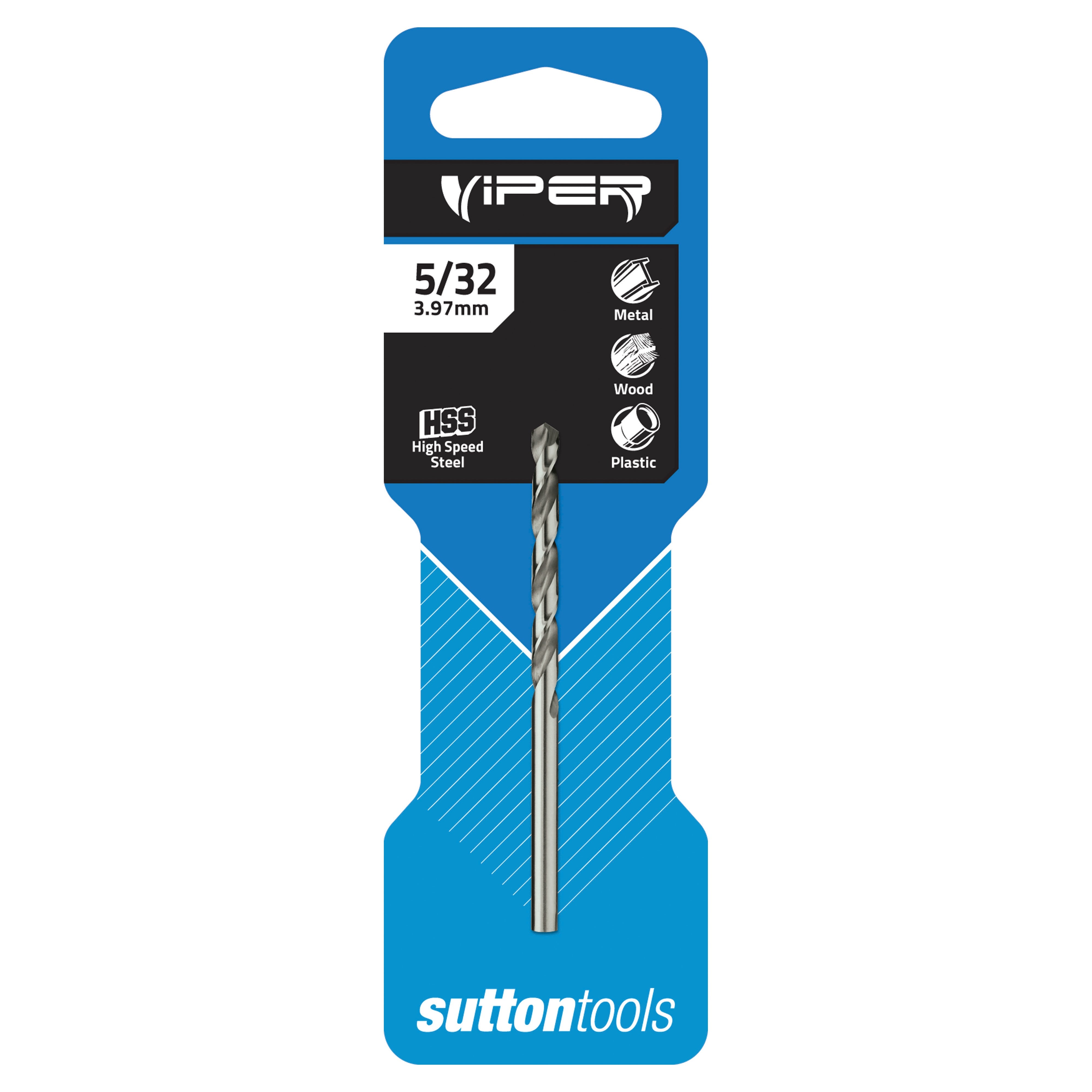 Viper Drill Bit HSS Carded 5/32 inch