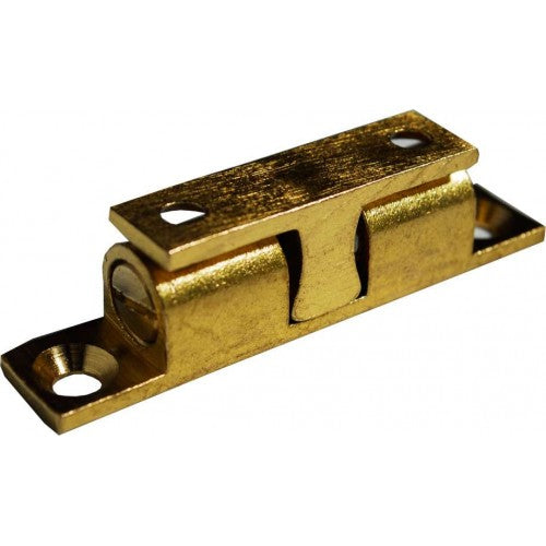 Xcel Double Ball Cupboard Catch - Brass 50mm