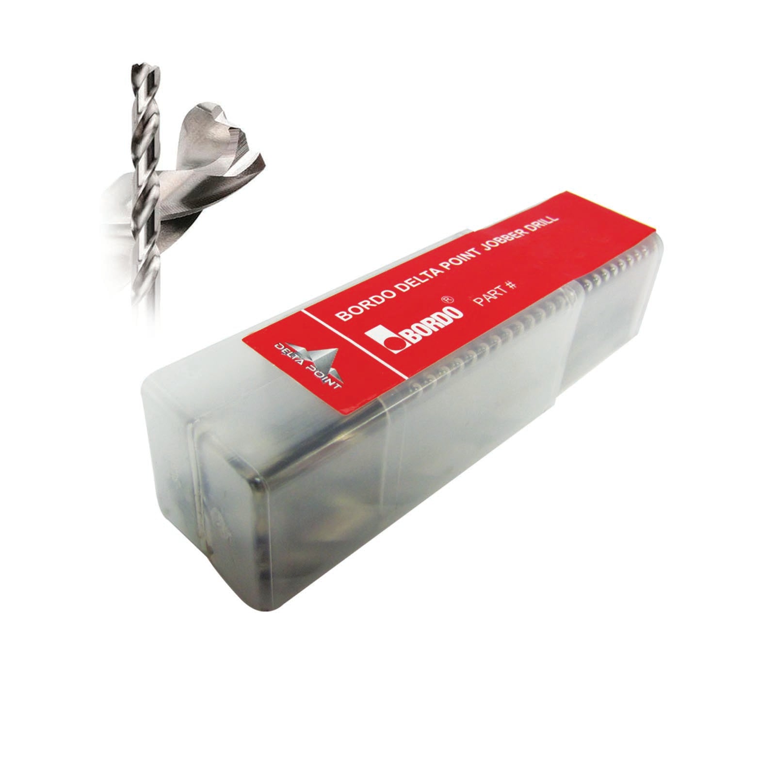 BORDO DELTA POINT JOBBER DRILL 8mm PACK OF 5 TUBE
