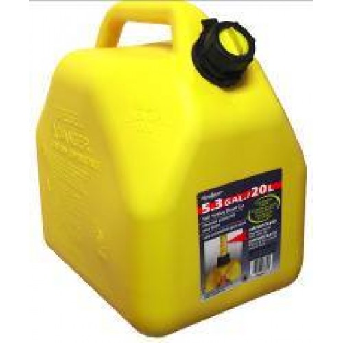 Sceptor Diesel Container Plasic Yellow - Short Type 20 Litre