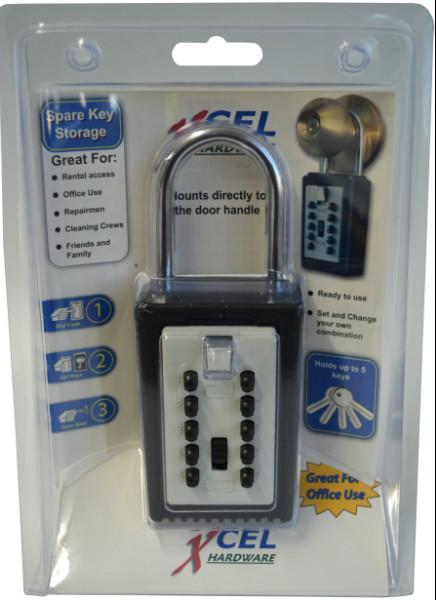 Xcel Key Safe Digital Lock Box - Hasp Attaching 5-Key