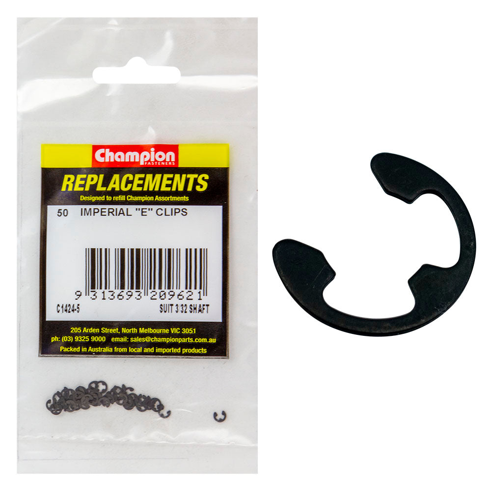 Champion E-Clip Suit 3/32 Shaft -50Pk