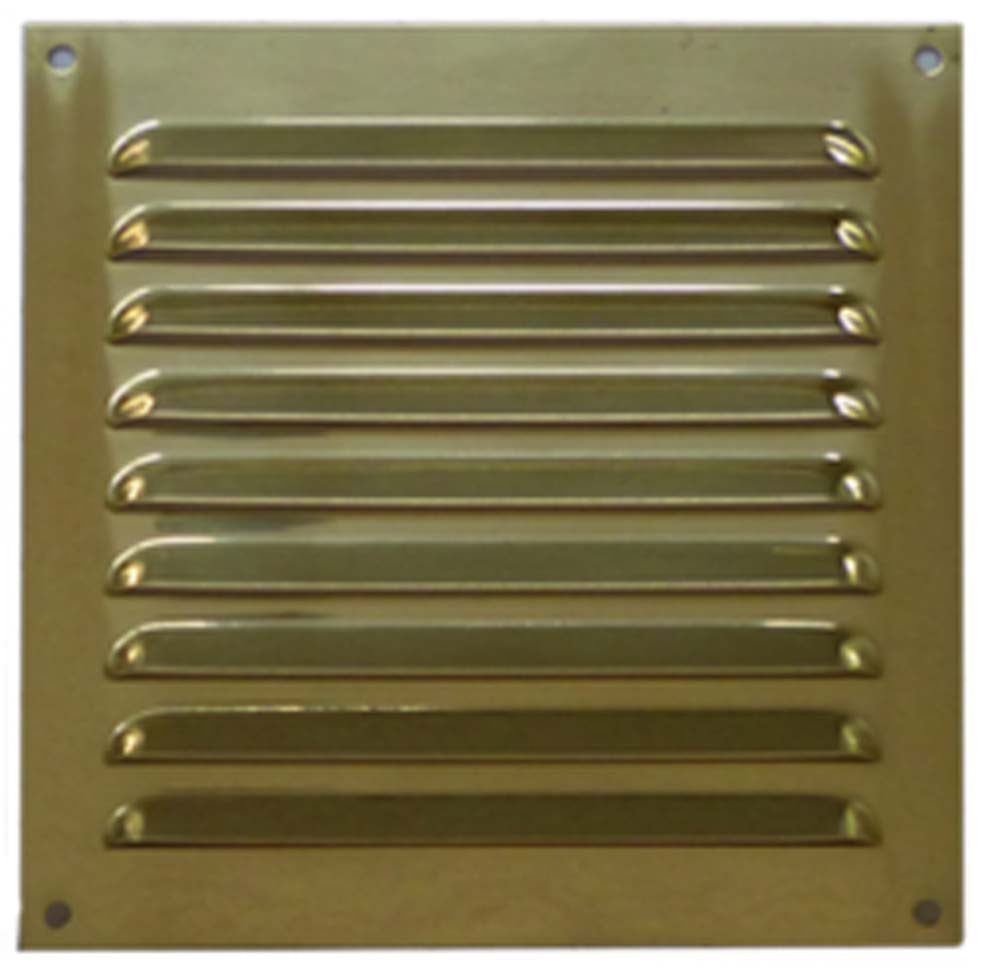 Haron Vent Louvred Brass 100mm X 200mm