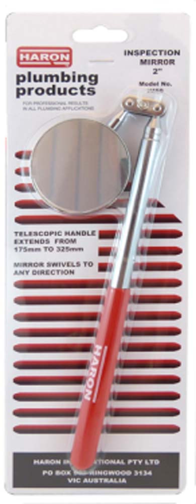 Haron Telescopic inspection Mirror 50mm Round 200-400mm Long