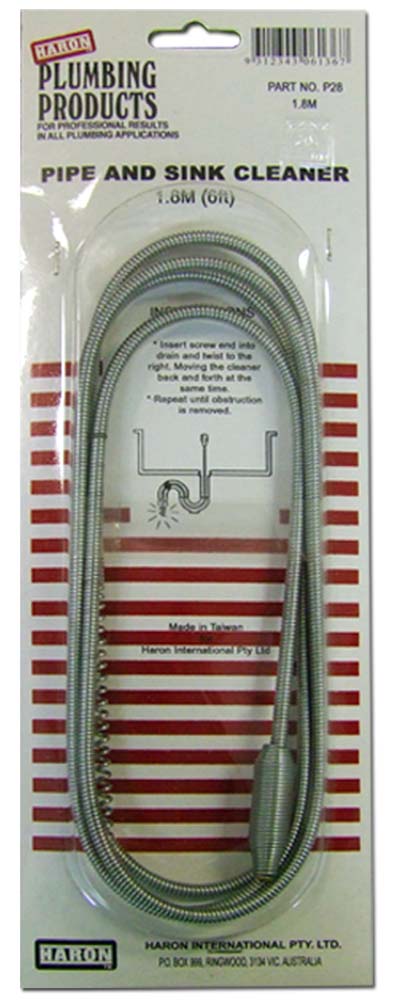 Haron Sink & Drain Cleaner - Coiled Wire - 6Ft