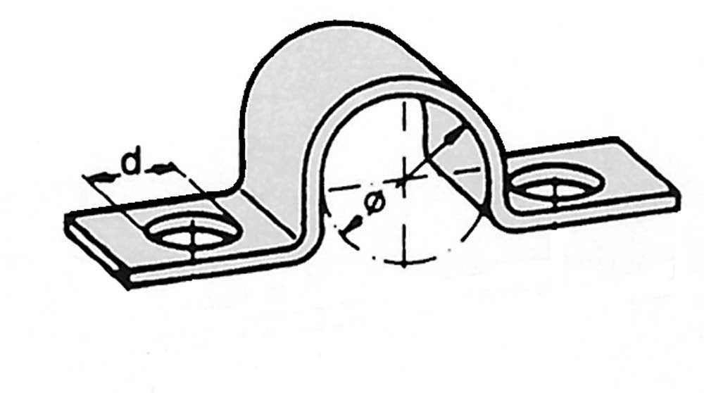 Norma Fixing Clip Full Saddle 10mm 1 Conductor