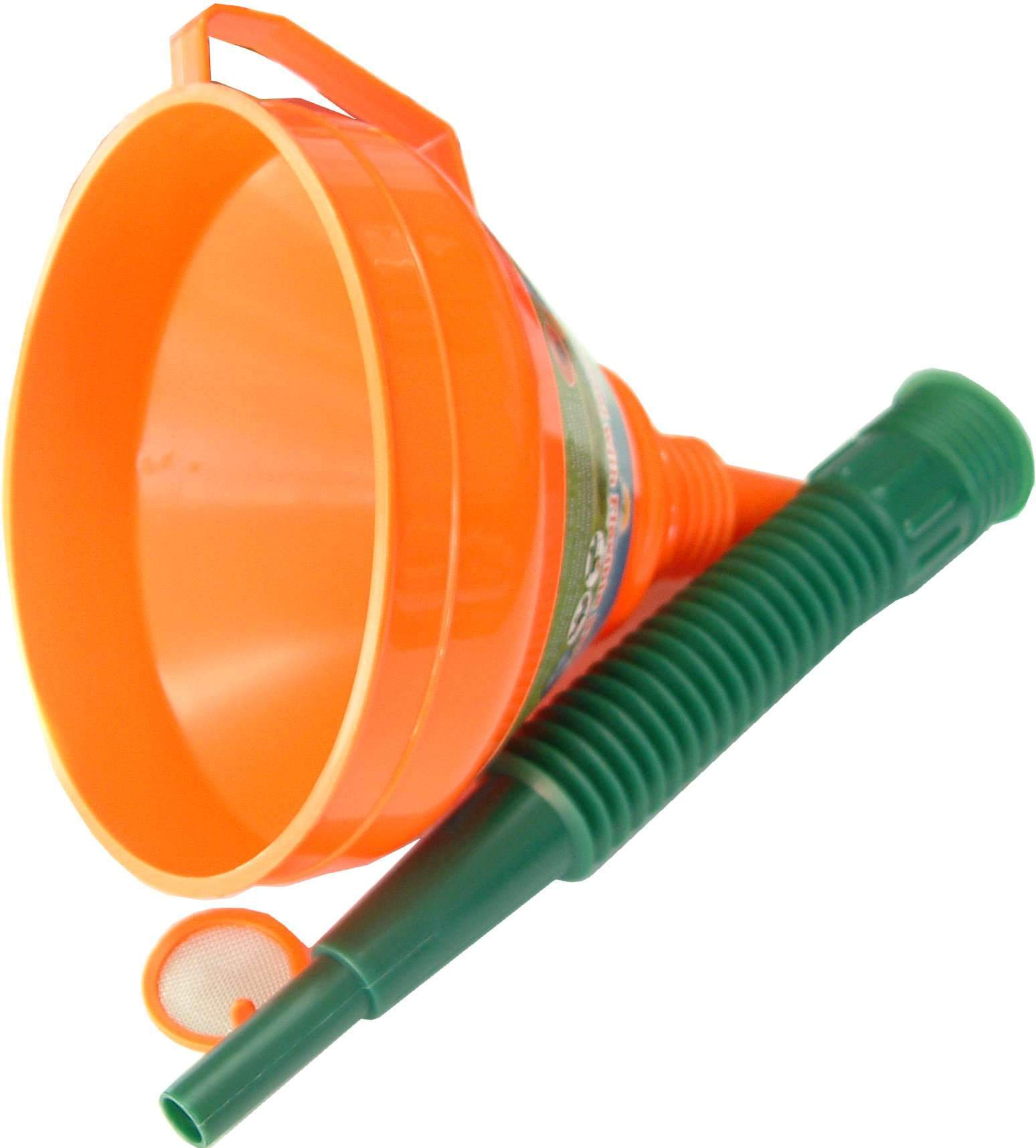 Xcel Funnel Plastic with Flexible Spout and Strainer