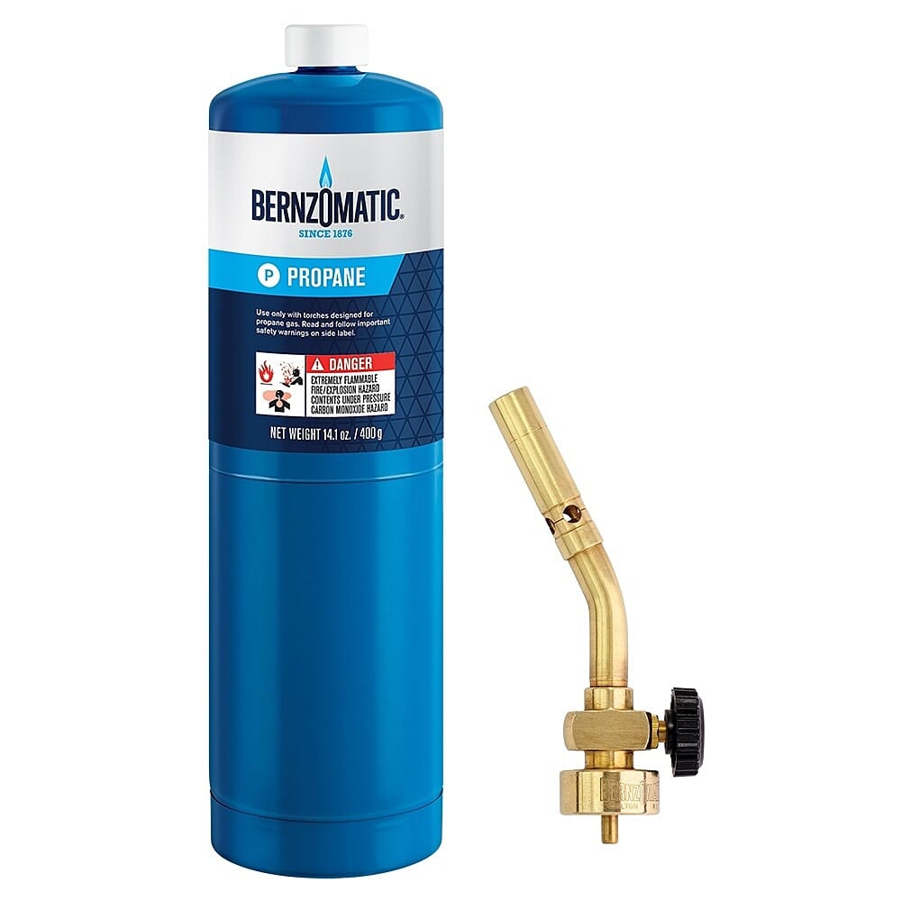 BernzOmatic Manual Gas Torch Kit Brass 2pc