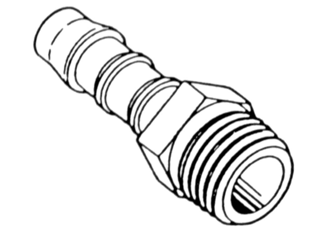 Norma Straight Taper Thread Connector 1/8in Bsp X 4mm Id Hose