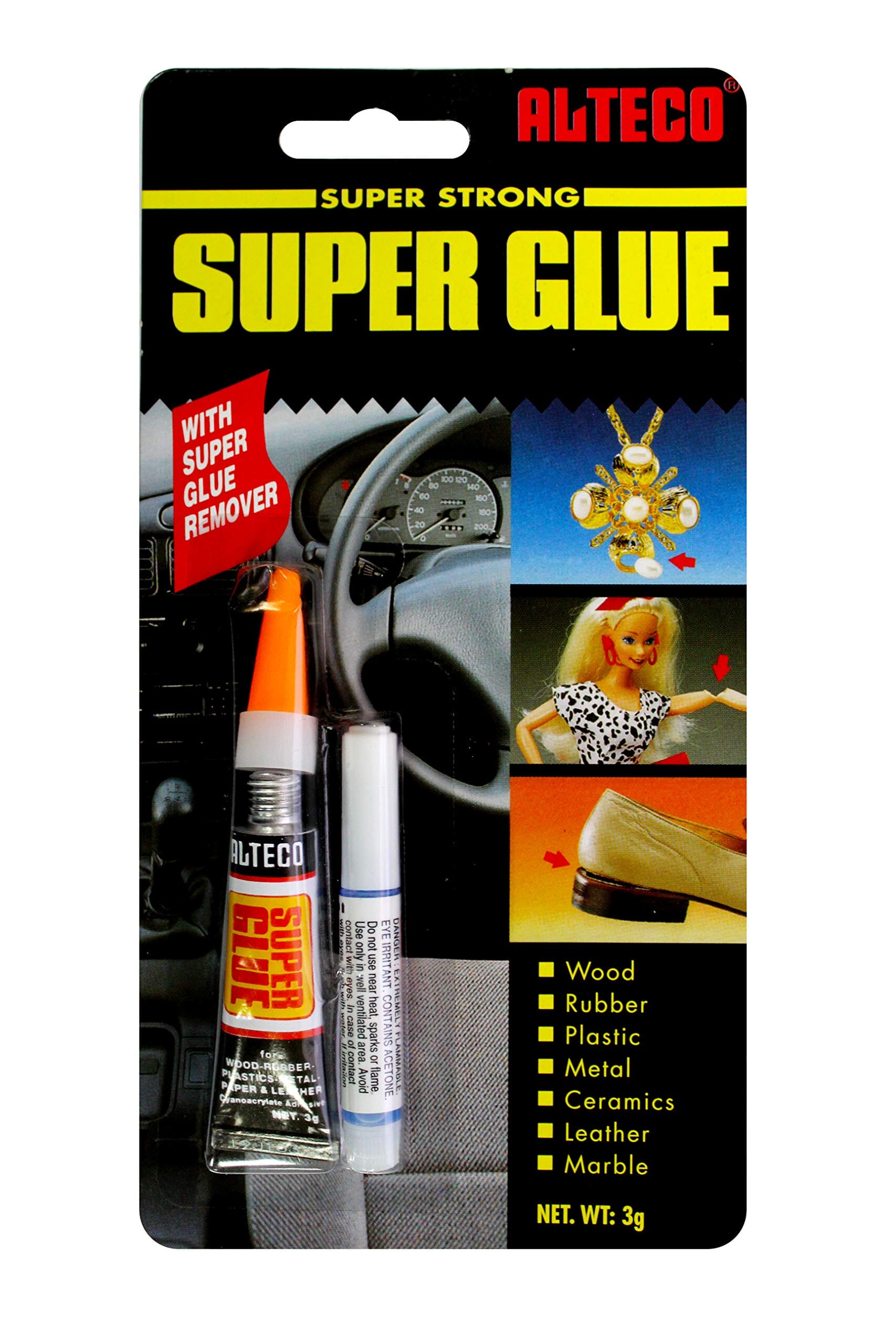 Alteco Super Glue & Remover Blister Pack3g