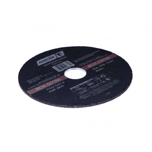 Norton Metal Cut-Off Discs 115 x 2.5 x 22.2mm