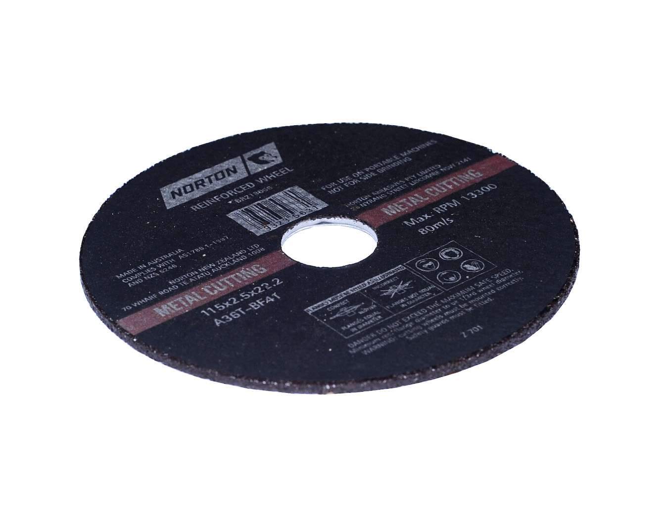 Norton Metal Cut-Off Discs 100 x 2.5 x 16mm