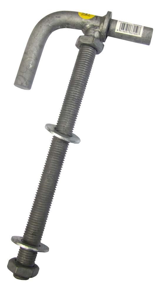 Gartner Lock Thru Post Gudgeon 16mm X 200mm X 40mm Galv