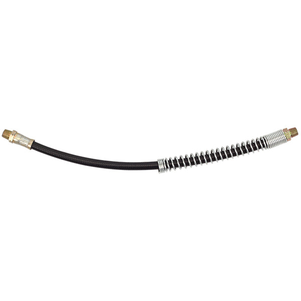 Groz 12in/300mm Std. Flexible Grease Gun Hose W/Spring Guard