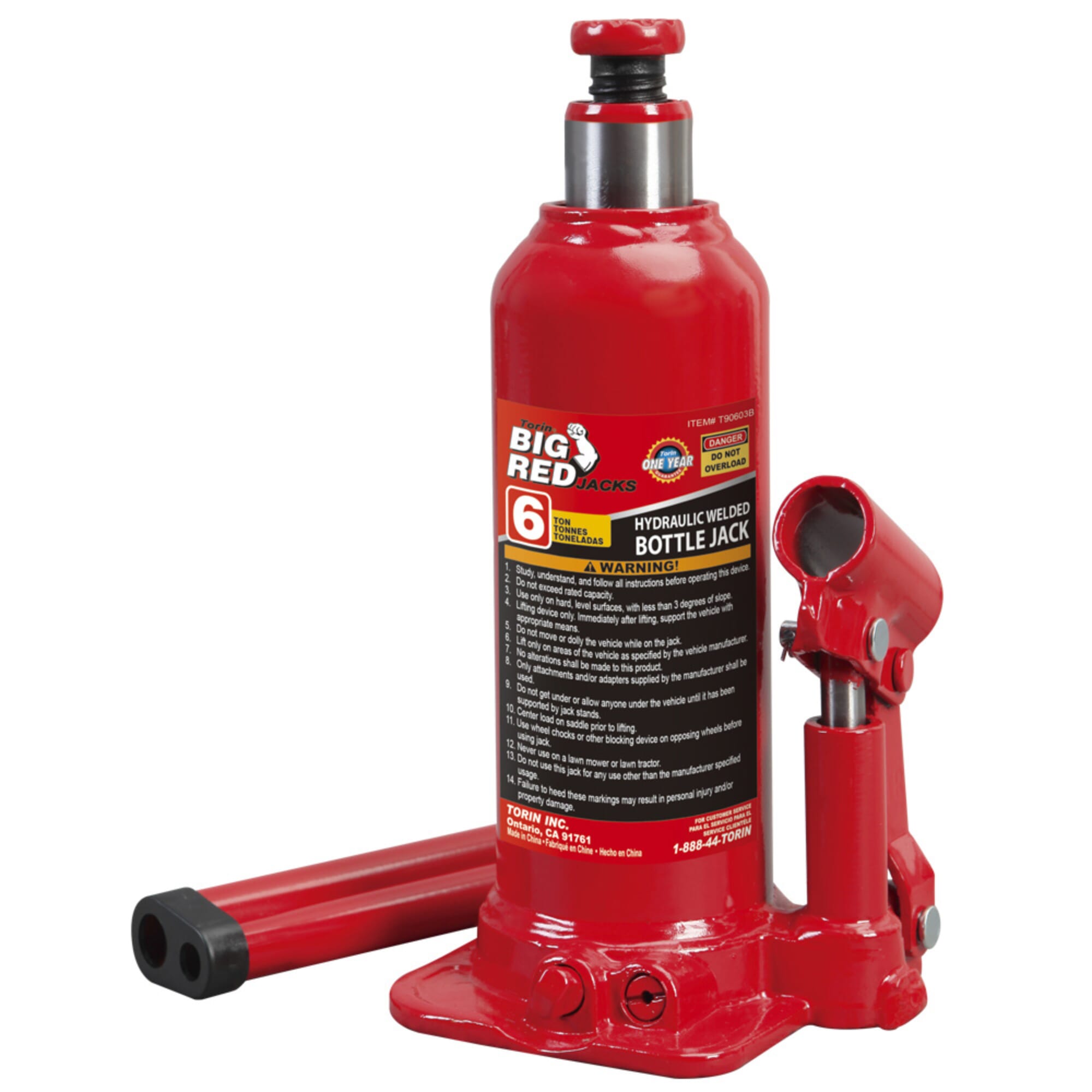 Torin - Big Red Welded Bottle Jack 6 Ton