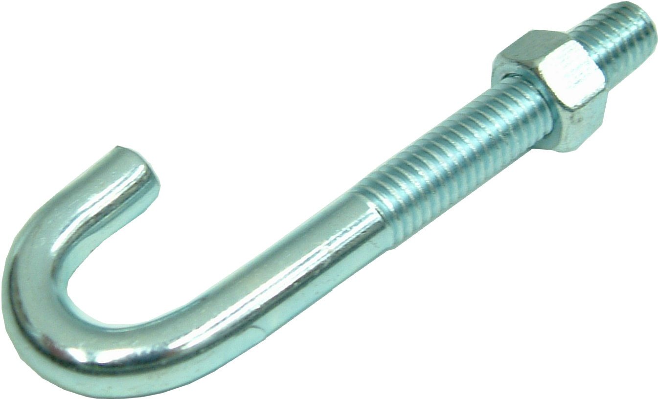 Hindley J-Bolt - Zinc Plated #J6 3-3/4 x 3/8 inch