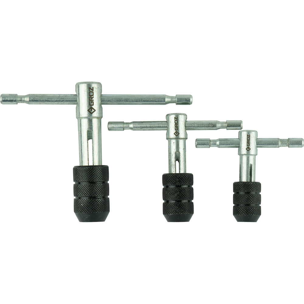 Groz Tap Wrench Set - T Handle Type Set Of 3