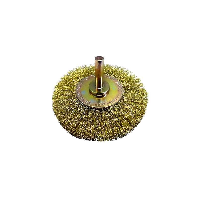 Josco Brush Wheel Cr Hs 80X15 6.35mm Spindle 0.25mm Brass