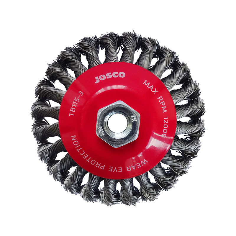 Josco Brush Bevel Tk24 115X1Rxm14 0.50mm Stainless 316
