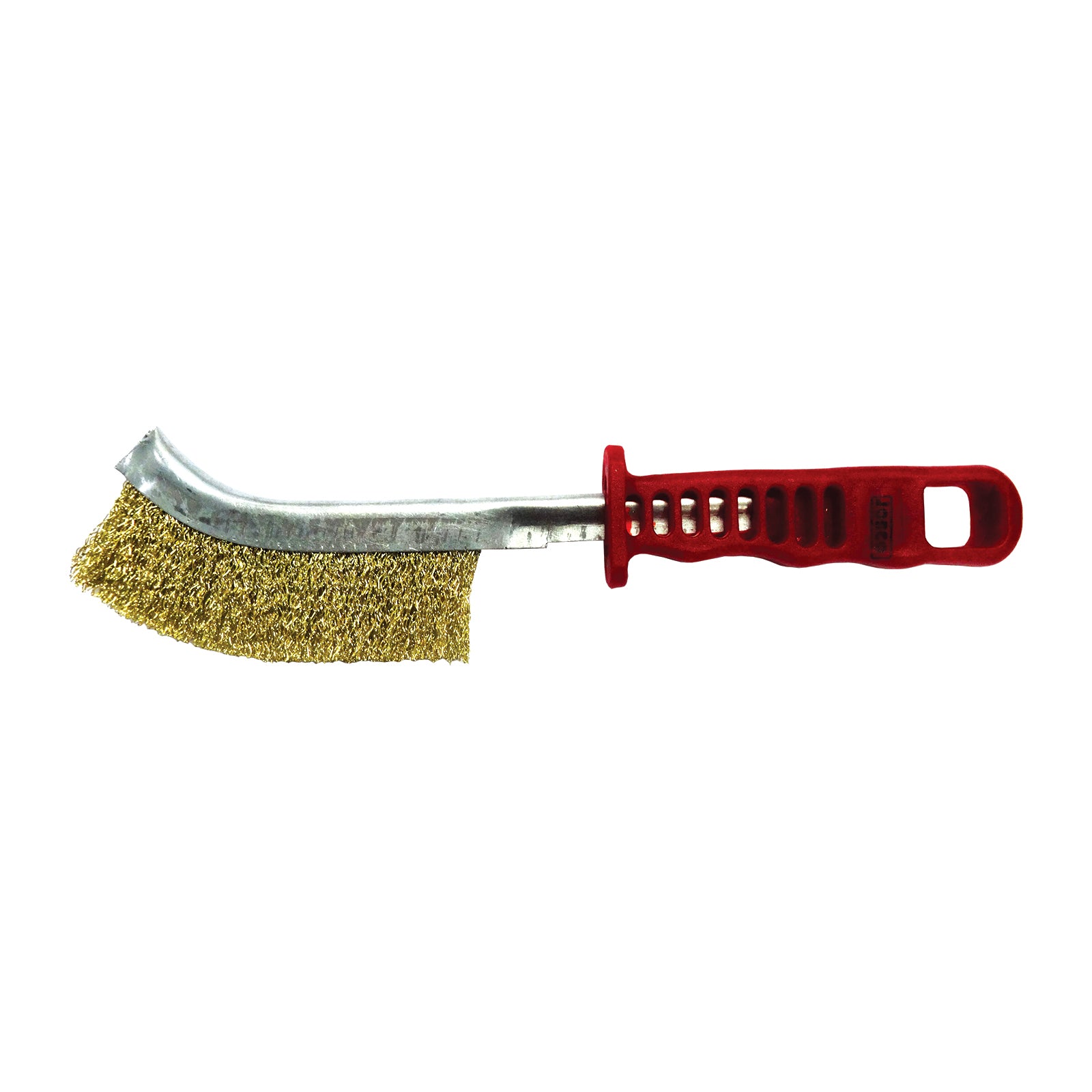 Josco Brush Hand Cr Steel Red Plastic Handle