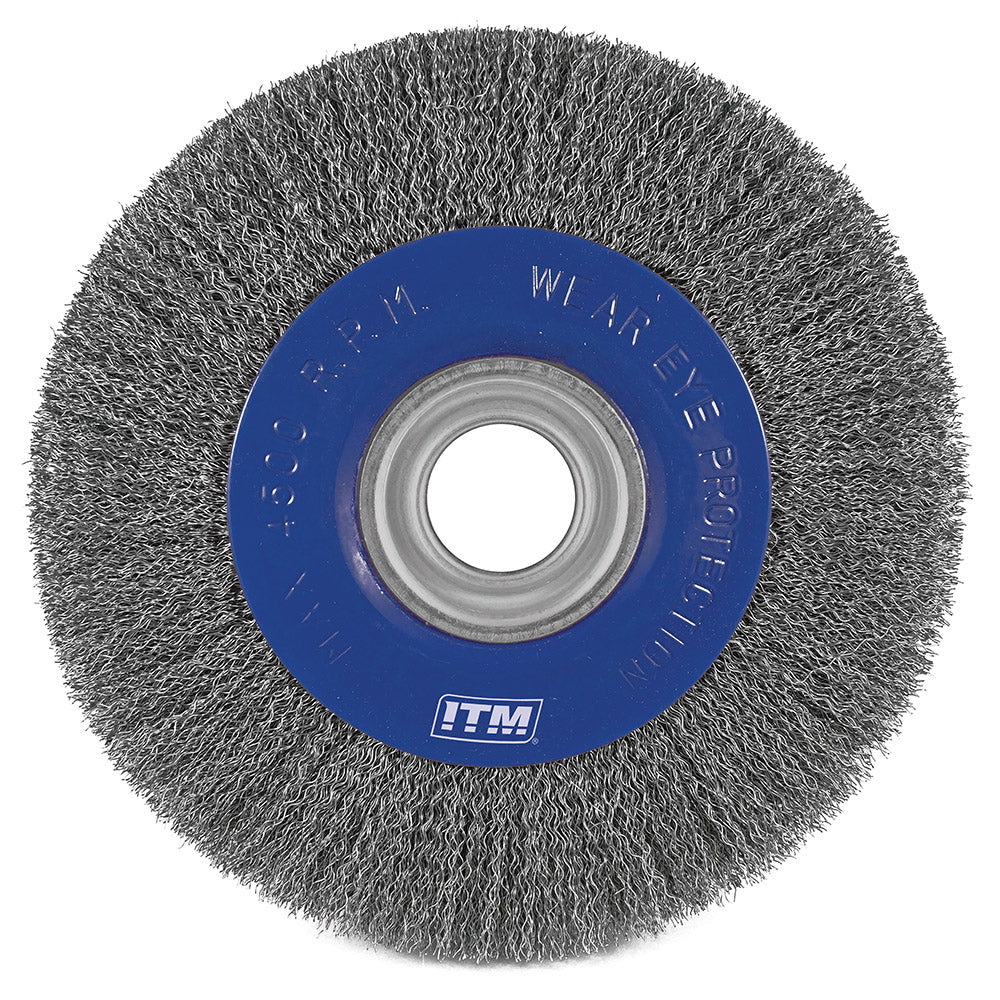 ITM Crimp Wire Wheel Brush Steel 200 X 20mm