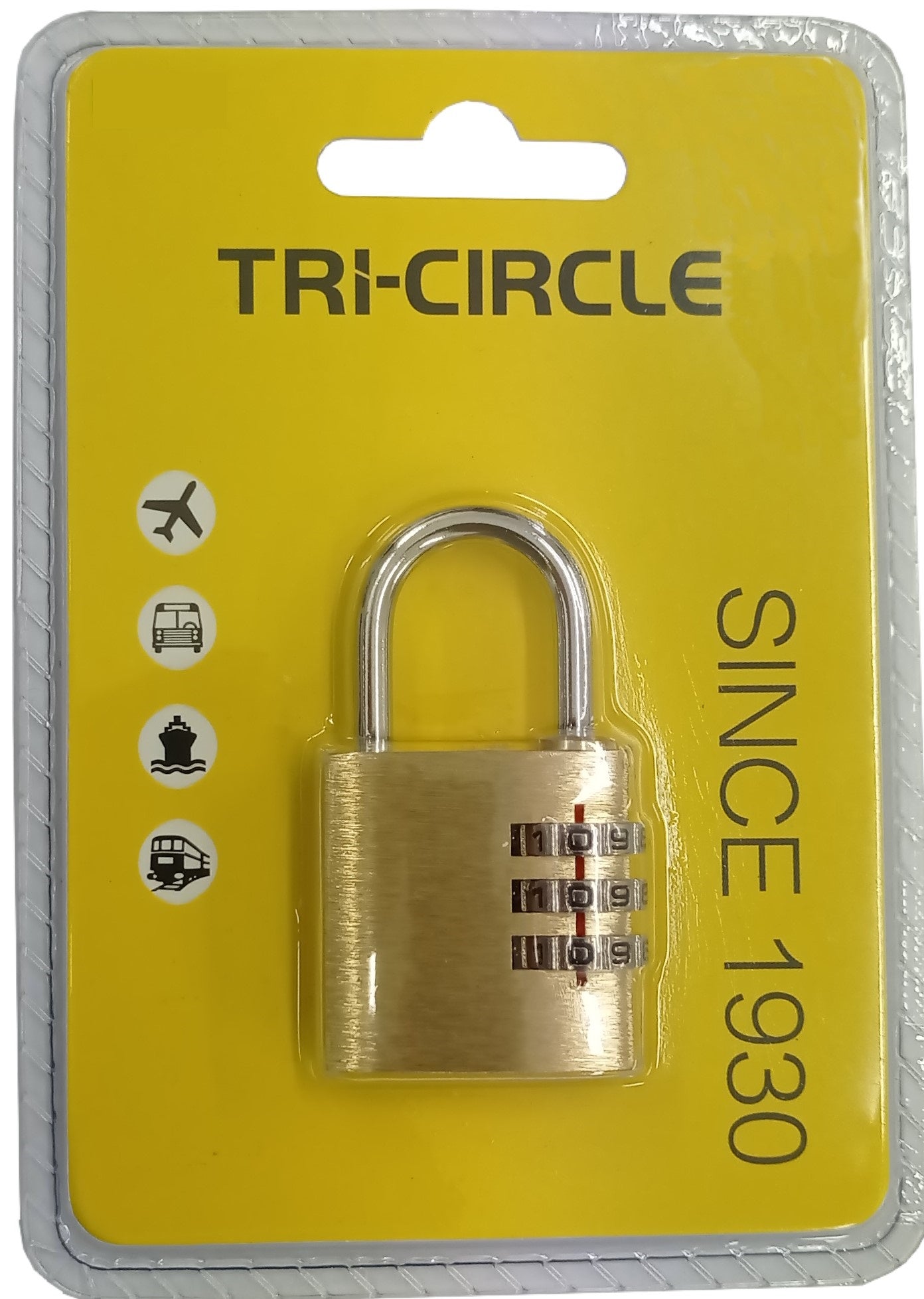 Tri-Circle Combination Padlock - #KDT3030 20mm