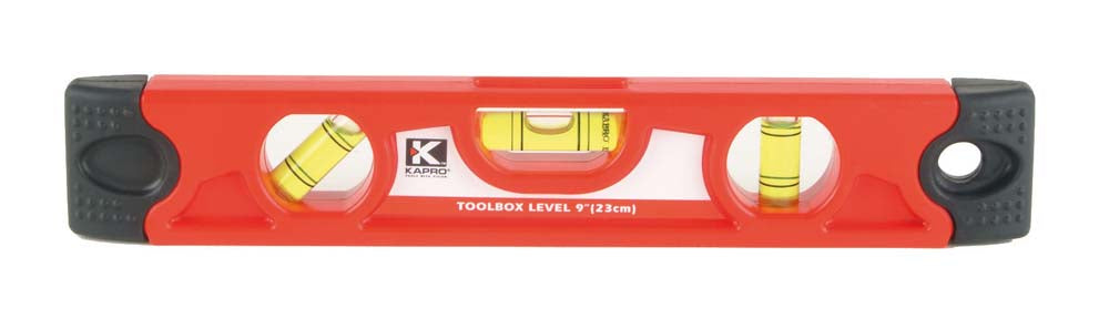 Kapro Torpedo Level 9in Rubber Endcaps