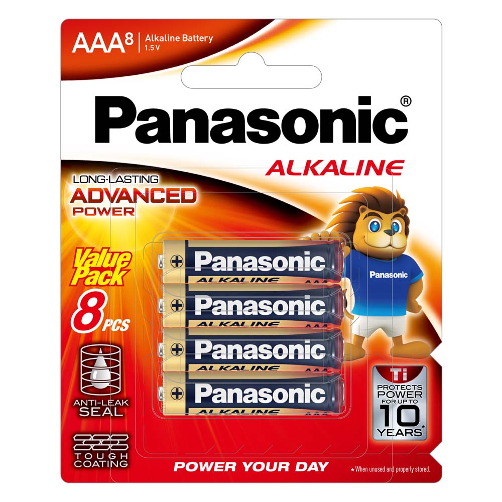 Panasonic AAA Battery Alkaline 8Pk