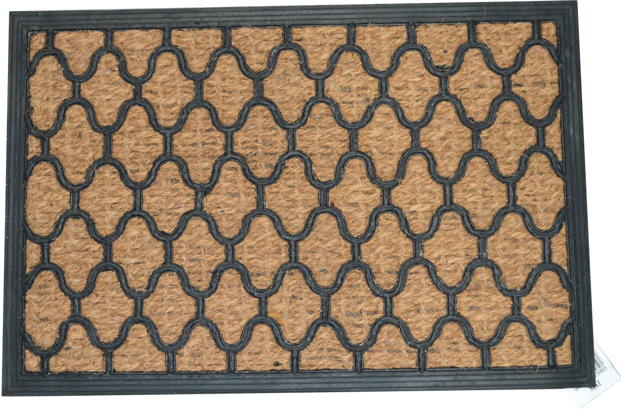 Xcel Door Mat - Rubber & Coir 600mm x 400mm