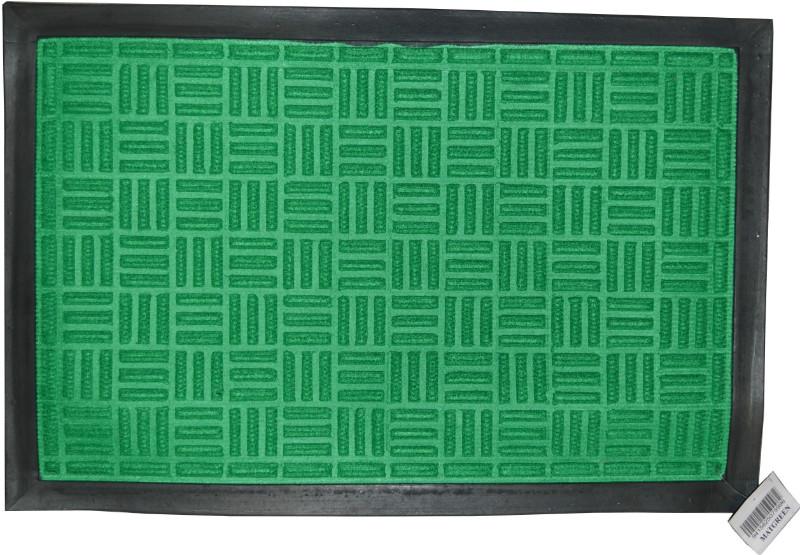 Xcel Door Mat - Rubber & Polyprop Green 600mm x 400mm