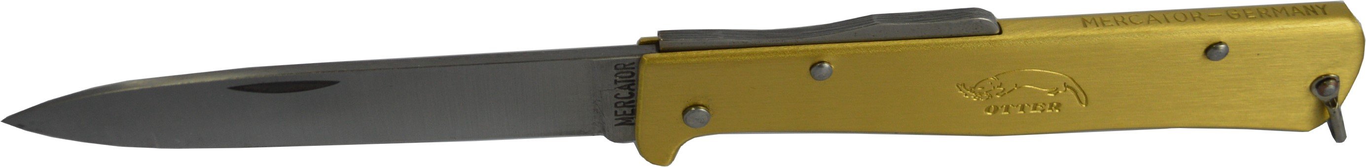 Mercator Pocket Knife Locking Blade Brass Body German