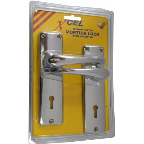 Xcel Mortice Lockset with Furniture CP Blister Pack