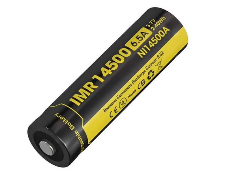 Nitecore Li-Ion Rechargeable Imr 14500 Battery 650Mah