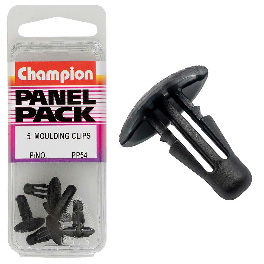 Champion Moulding Clip Black 11mm Hd X 12mm -5Pk**