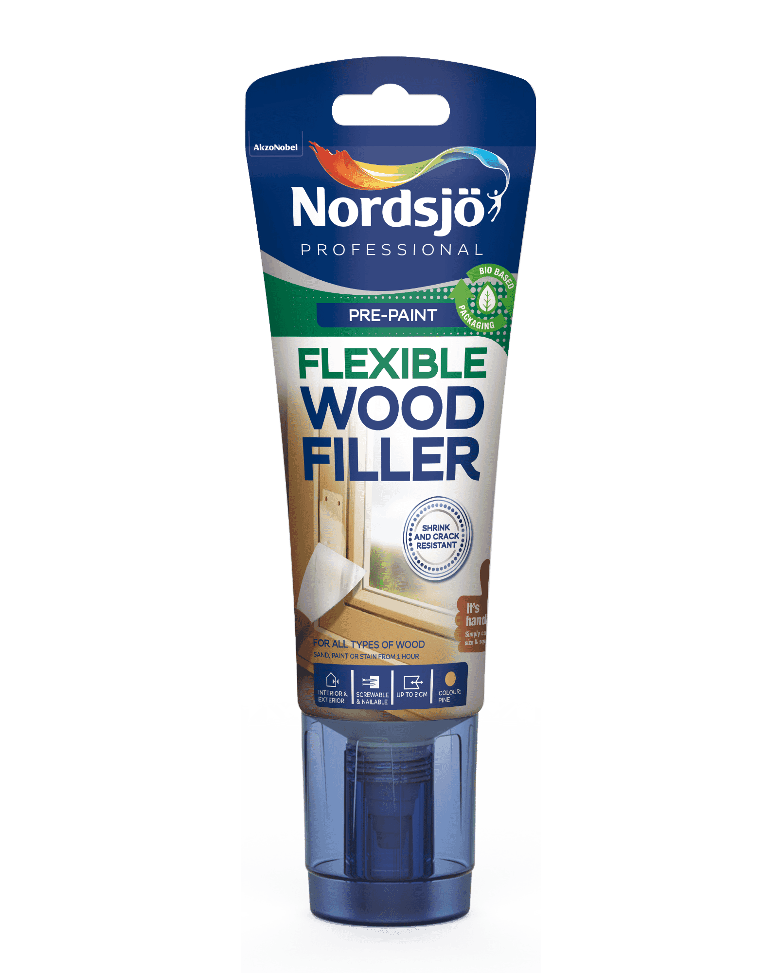 Nordsjo Professional Flexible Wood Filler Natural 330gr Tube