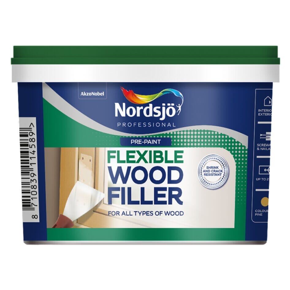 Nordsjo Professional Flexible Wood Filler Natural 500ml 810g