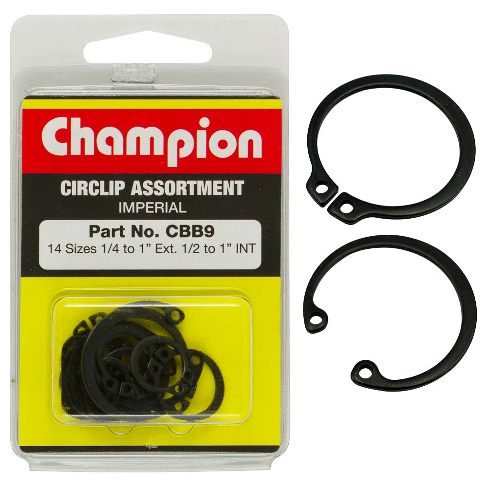 Champion 19Pc Imperial Circlip int & External Assortment