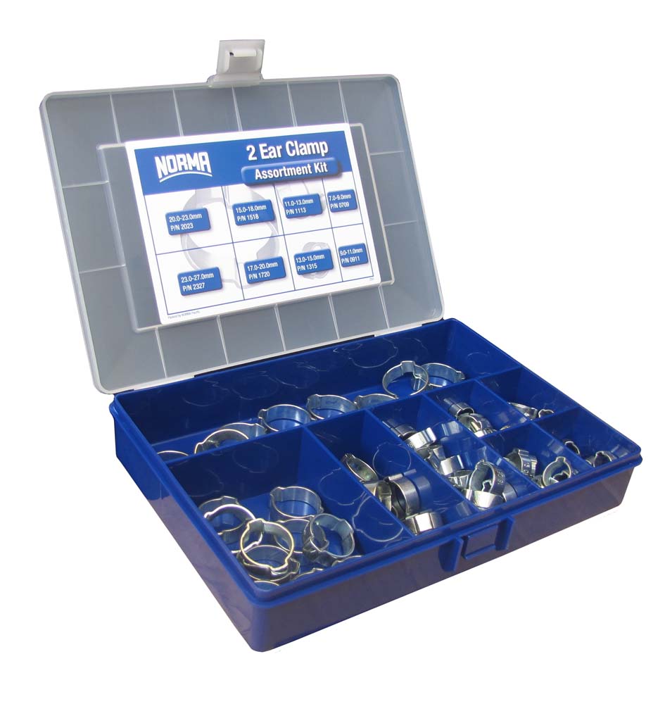 Oetiker 2-Ear Clamp Assortment 130Pce