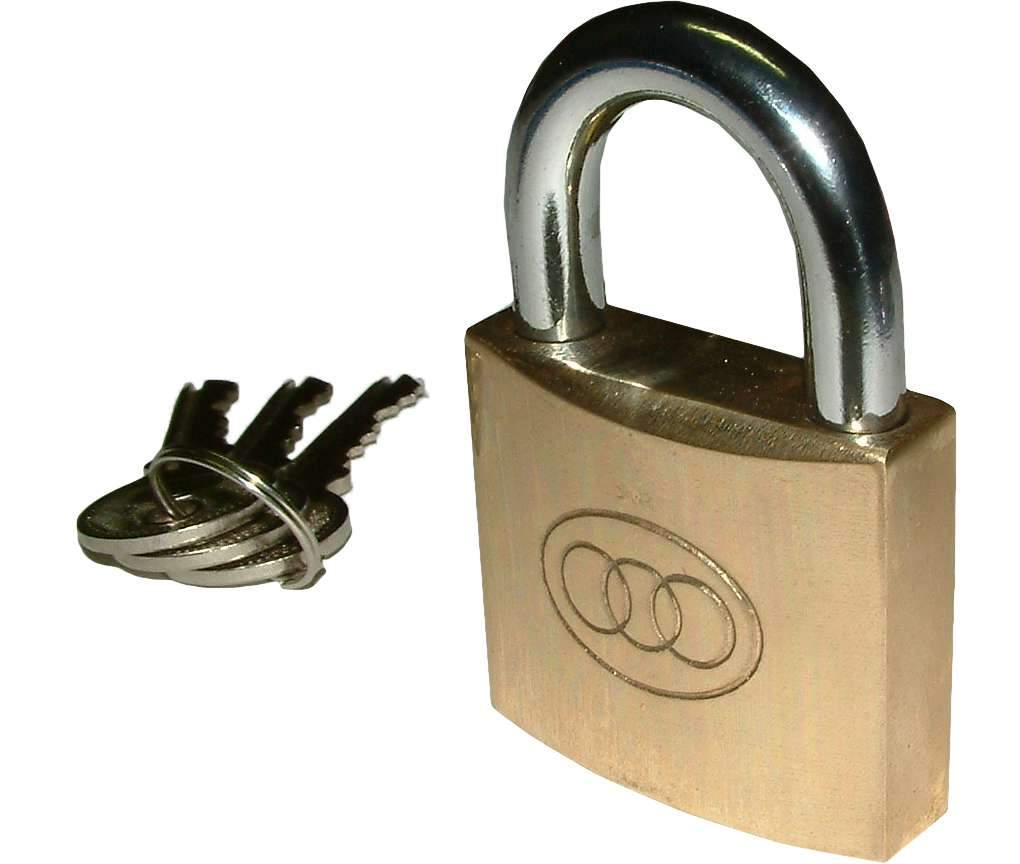 Tri-Circle Brass Padlock - #261/20mm