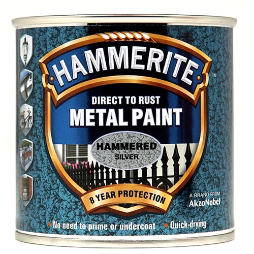 Hammerite Hammered 250ml Silver