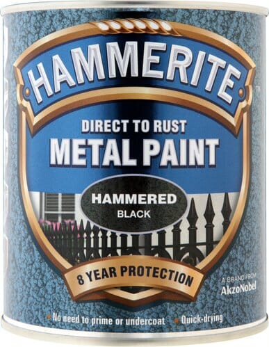 Hammerite Hammered 750ml Black