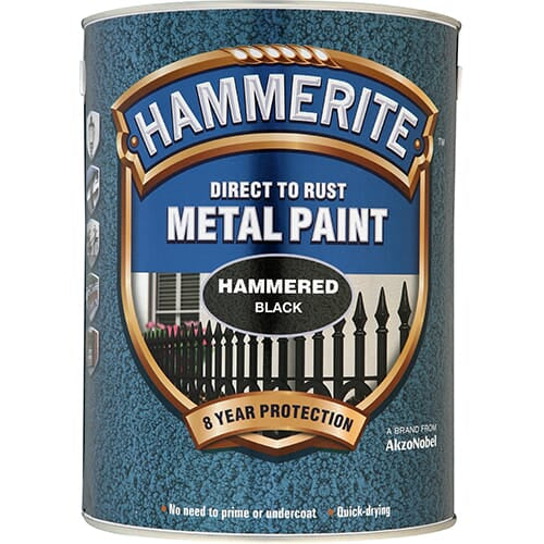 Hammerite Hammered 5litre Black