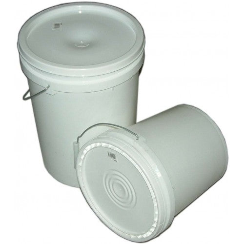 Xcel Plastic Poly Pail With Lid & Handle 20 Litre