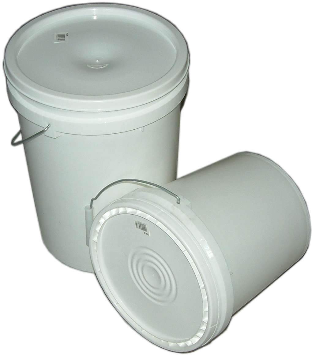 Xcel Plastic Poly Pail With Lid & Handle 10 Litre