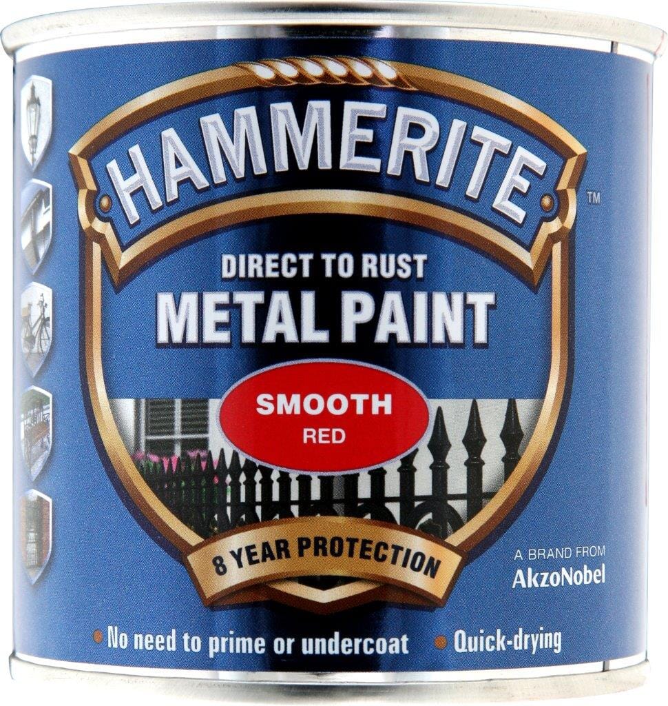 Hammerite Smooth 250ml Red